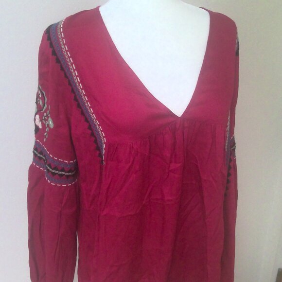 NEW Roper Western Blouse Top Long Sleeve Shirt Embroidered  Women's Small - Picture 1 of 7